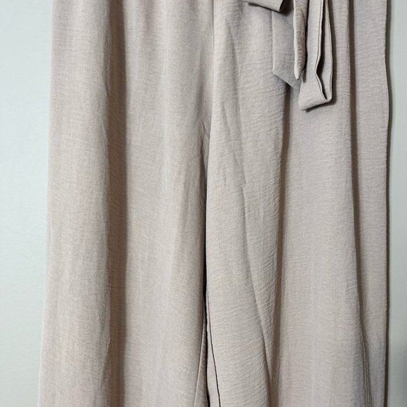 NWT Wide Leg High Waisted Adjustable Boho Chic Palazzo Pants Size Large Vacation - Picture 3 of 8